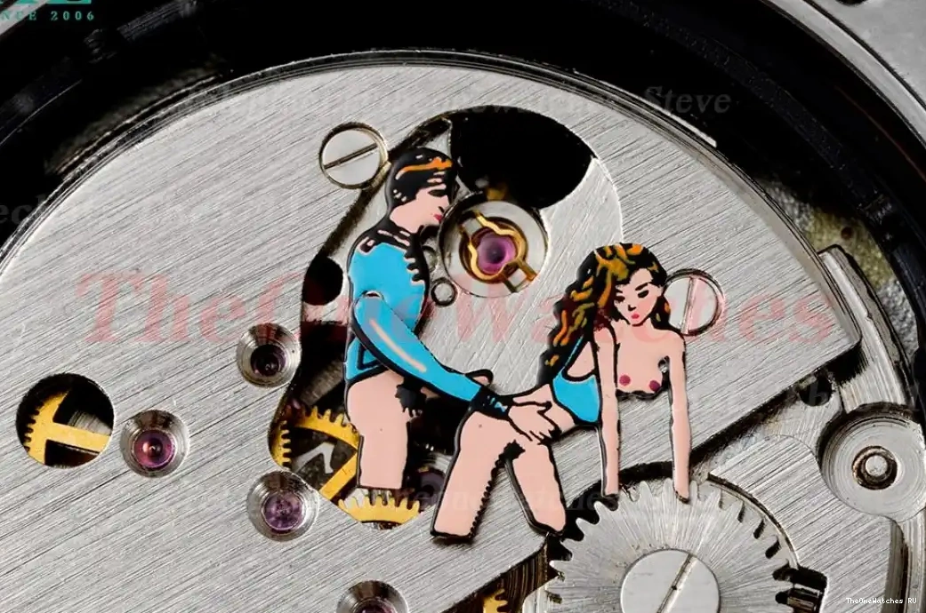 Fake A23J(Erotic) SS SS Oak tourbillon Stk Black Royal ABF 0507